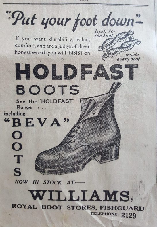 31-12-1953 - The County Echo - Williams Royal Boot Stores