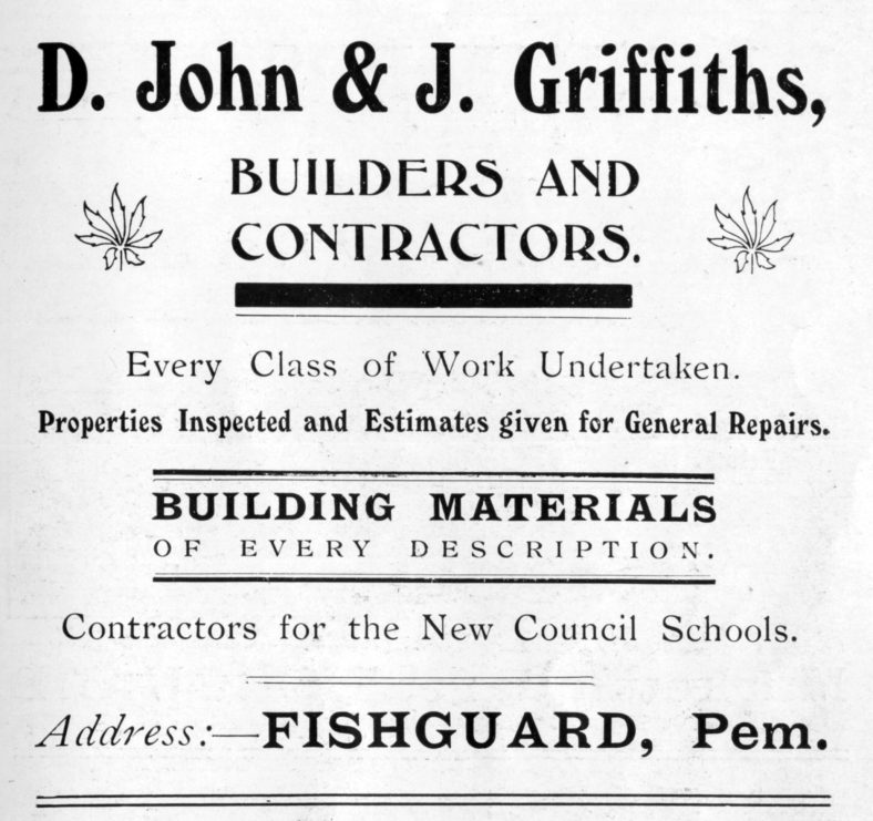 D. John & J. Griffiths. Builders