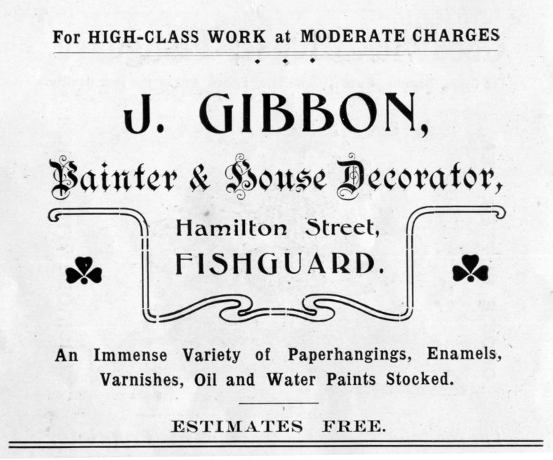 J. Gibbon. Painter and House Decorator | Barry Thomas