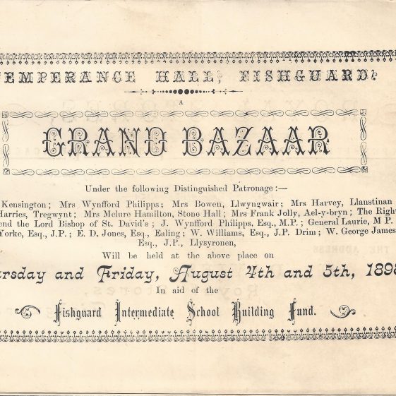 Grand Bazaar at the Temperance Hall